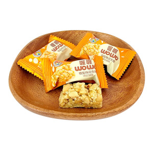 喔喔原味花生糖椒盐味黑芝麻散装结婚喜糖500g休闲零食品