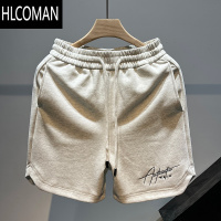 HLCOMAN刺绣运动短裤男夏季潮牌跑步健身五分裤美式休闲宽松大码篮球裤子