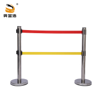 冀金浩 不锈钢隔离带伸缩围栏 JJH-006158柱高1米单带长1米银色 根