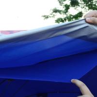 家柏饰(CORATED)大号摆摊伞大型雨伞太阳伞沙滩伞地摊圆伞防雨防晒折叠 墨绿2.4米三层架+银胶