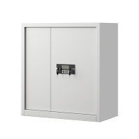 阿拉贡指纹电子保密柜钢制密码文件柜档案柜办公柜矮柜保密资料柜单节白色:电子锁
