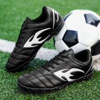 情侣款秋冬季新款纯色简约运动轻便舒适透气户外缓震套脚pu足球鞋