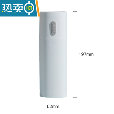 敬平简约北欧旅行牙具套装洗漱用品便携式牙膏牙刷收纳盒多功能漱口杯 大号牙刷盒-白色洗漱杯