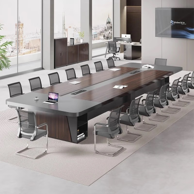 会议桌椅洽谈桌长条桌大型办公会议培训桌简约现代