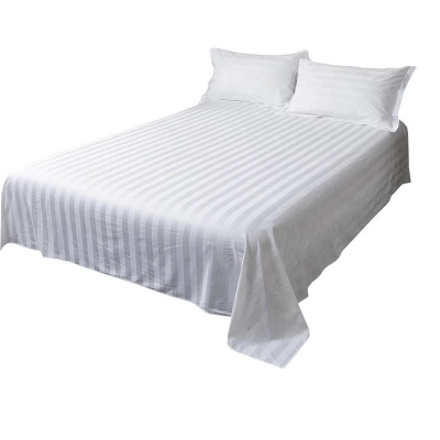 甘柔美缎条床单250*200cm条