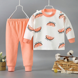 秋季新款内衣套装儿童秋衣秋裤男童女童家居服中小童睡衣