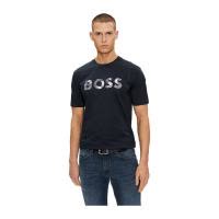 HUGO BOSS男士短袖T恤棉质圆领徽标休闲舒适日常穿搭