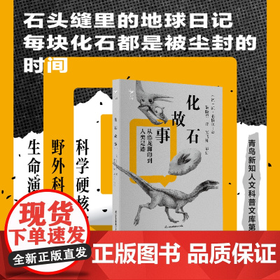 化石故事 从恐龙脚印到人类足迹 科学硬核知识+野外科考故事揭秘古生学家的日常科普书 少儿科普动植物科普百科科普读物