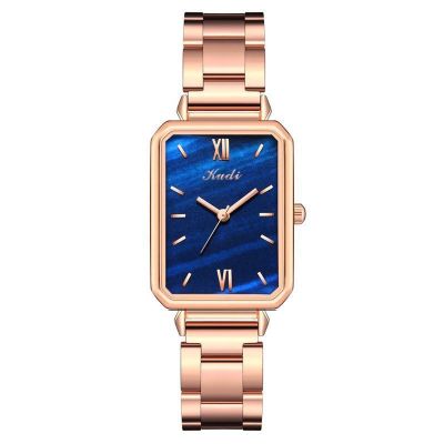 铭侣石英表情侣ins网红同款手表女休闲时尚石英表英伦钢带小绿表轻奢墨绿女士