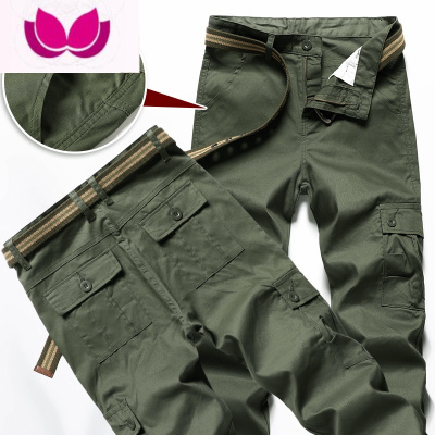 七斓透气直筒工作裤男士宽松耐磨耐脏商务多口袋电焊休闲长裤