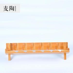 美帮汇竹制手工功夫茶具杯托 茶壶茶海茶道配件摆件茶杯架
