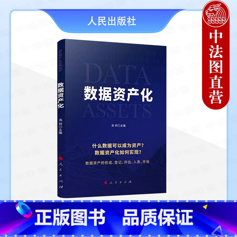 [正版]中法图 数据资产化 汤珂 数据资产形成登记评估入表市场数字经济书籍 数字化转型决策数据管理人员IT工程师适用