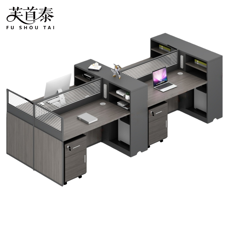 芙首泰屏风卡座四人位含柜240*120*110cm张