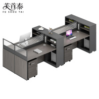 芙首泰屏风卡座四人位含柜240*120*110cm张