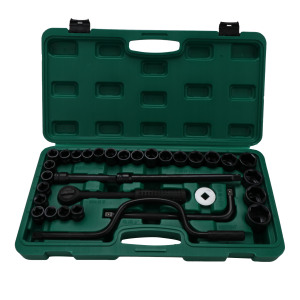 长鹿 32件电泳6角套筒组套(长盒) 32PCS