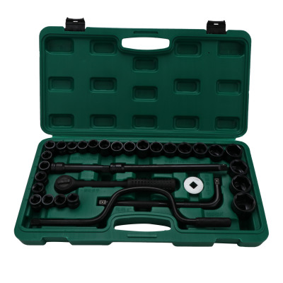 长鹿 32件电泳6角套筒组套(长盒) 32PCS