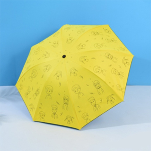 手动钢骨伞架 黑胶布 橡胶漆手柄 YF-S2021015 晴雨两用伞