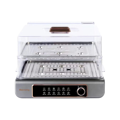 英国勃曼智能电蒸箱BM-Z07家用蒸汽锅电蒸锅双层透明多功能大容量