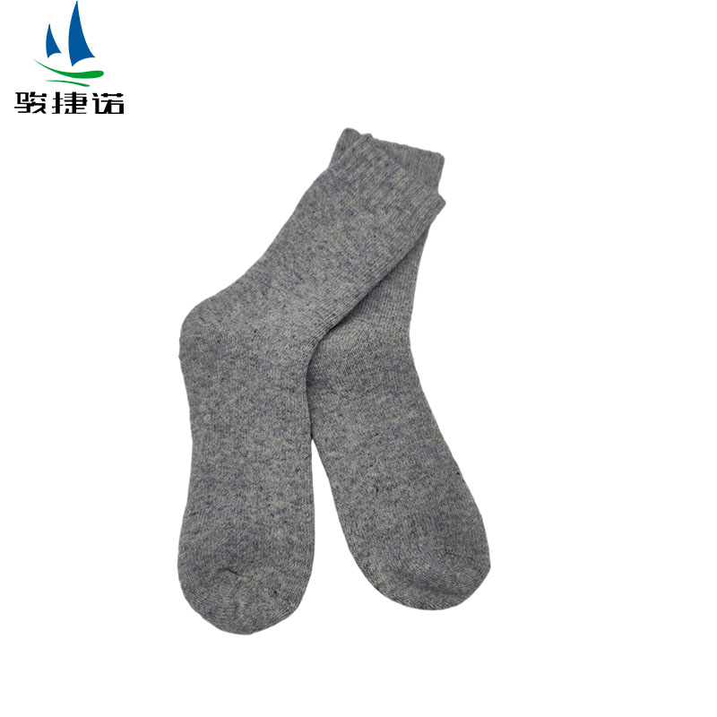 骏捷诺防寒羊毛袜子浅灰色 均码/双
