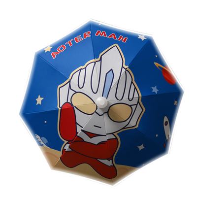 半自动 钢骨伞架安全反光-黑胶布 塑胶手柄YF-T2023001 晴雨两用伞