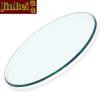 锦北玻璃桌面钢化圆形玻璃桌面酒店饭店食堂防刮痕玻璃桌面直径78CM