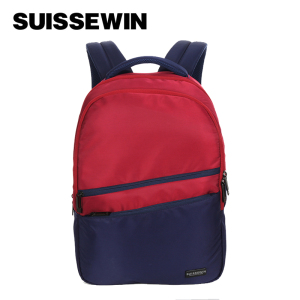 瑞士背包时尚多功能商务双肩包SN22805 红蓝
