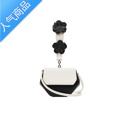 FENGHOU简约小众设计可爱花朵手提包女2021新款时尚百搭气质单肩斜挎小包女斜挎包