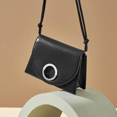 马克华菲包包女斜挎包牛皮女包小方包优雅简约单肩包女