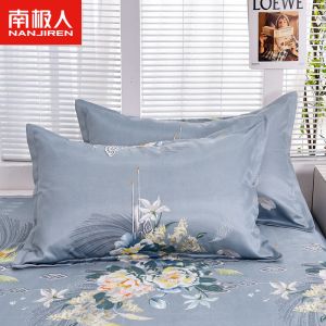 冰丝凉席枕头枕套一对装48x74cm夏季可机洗水洗枕席一只装