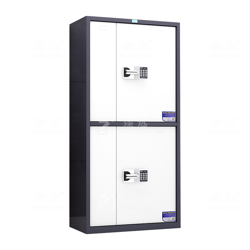 臻远 ZYJJ-80022保密柜密码文件柜保密档案资料柜钢制密码锁保密 灰白套色通双节智能密码锁