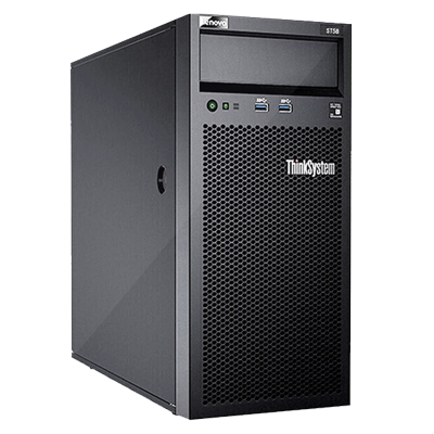 联想（Lenovo）塔式服务器ST58,酷睿i3-9100四核3.6G,16,3*3.5盘位4T桌面级