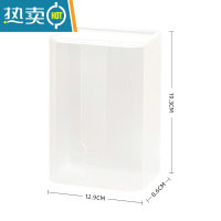 敬平纸巾盒壁挂家用式洗脸巾收纳盒创意抽纸盒厨房挂壁纸巾厕所客厅 透明-透明盖(加厚材质)