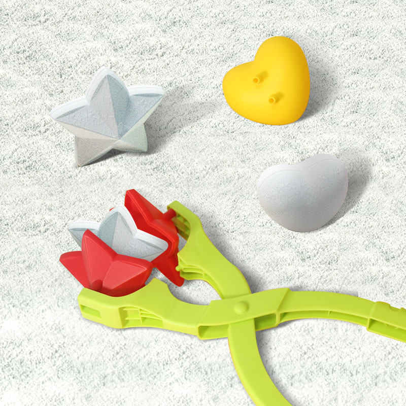 雪人雪球夹儿童玩雪玩具雪球夹子雪球勺打雪仗神器堆雪人工具套装 玩