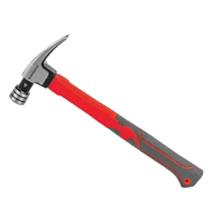 煌刚(HuanGon)直角圆顶羊角锤 双色TPR防滑手柄耐磨防锈带磁机械手抛光头部热处理超高硬度