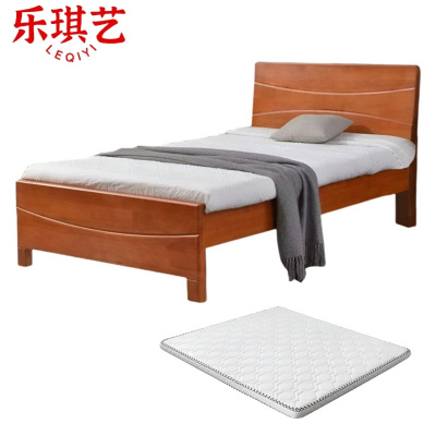 乐琪艺 单人床(含床垫) 200*120*35cm(10cm床垫) 套