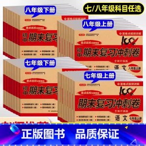 [8本套]语/数/英/物》期末冲刺卷+同步测试卷 八年级上 [正版]初中期末复习冲刺卷国一八年级上册下册试卷测试卷全套人