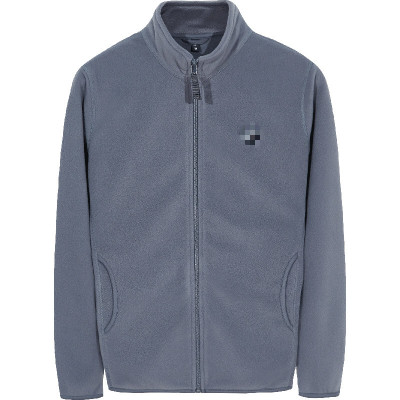 珂卡慕(KEKAMU)男士抓绒衣外套男春秋款中年男爸爸装运动摇粒绒上衣中老年人卫衣