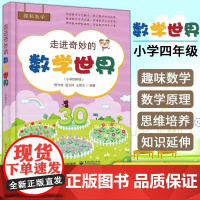 走进奇妙的数学世界(小学四年级)小学数学阅读到数学思维训练趣味数学故事儿童益智力开发4年级课外阅读训练辅导书 正版书