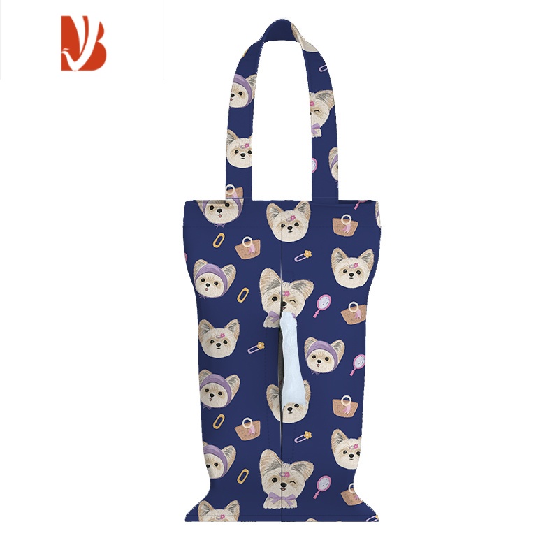 三维工匠车载悬挂纸巾盒纸巾袋挂式车用抽纸盒悬挂纸巾包汽车内收纳 D