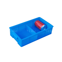 翌嘉YJ4120639 蓝色塑料收纳分格分类螺丝配件多格盒 2分格 353*204*85