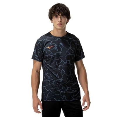 Mizuno足球运动透气速干修身短袖T恤男女通用吸湿排汗赛场装备