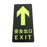 洛安斯 安全出口标牌夜光地贴 14*29CM 个
