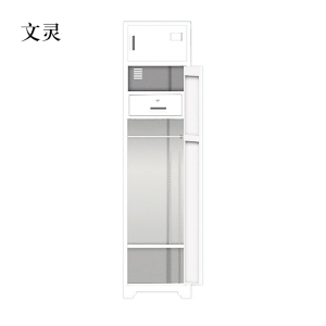 文灵员工储物柜文件柜存放柜子更衣柜单门更衣柜