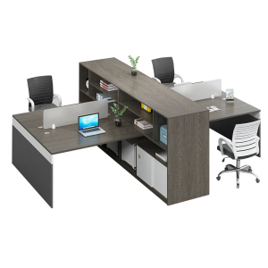 慧采云 办公家具职员办公桌椅组合简约现代员工桌4人位办公室屏风财务桌 四人位（不含椅）