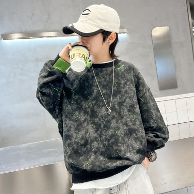 男童秋装卫衣新款儿童春秋款上衣中大童秋季帅气打底衫男孩潮