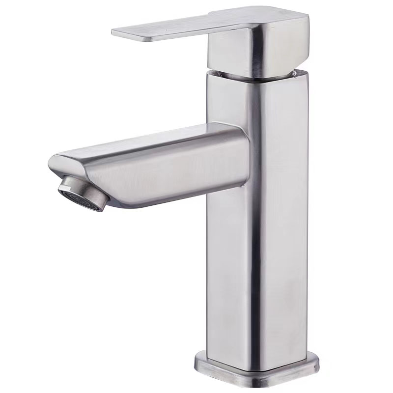 LONMATE 四方单孔拉丝冷热面盆龙头40607 一个