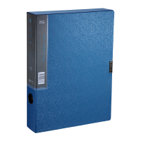 齐心(COMIX) MC-55 A4 55mm 美石PP 钛蓝 档案盒 钛蓝 单个装