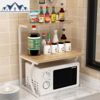 厨房置物架落地多层微波炉架子烤箱收纳架调料架子多功能碗柜锅架 三维工匠