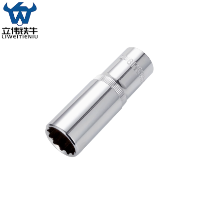 立伟铁牛1/2长梅花套筒19mm/个