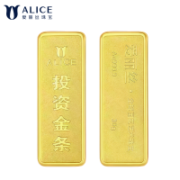ALICE爱丽丝珠宝 黄金金条30g 足金9999纯金投资金条收藏储值黄金生日礼物